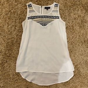 White Sleeveless Top